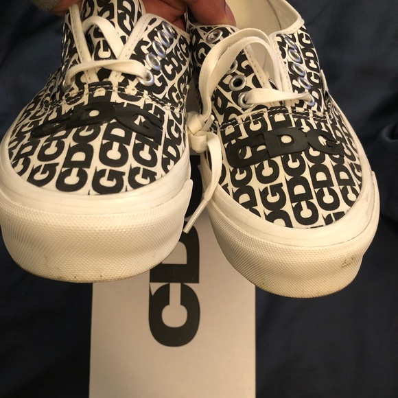 Comme des Garçons x OG Authentic LX ‘CDG Print - Blanc De Blanc’ worn once sz8.5 - Picture 9 of 10